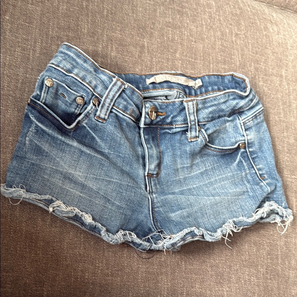 TRACTR Denim Cutoff Shorts